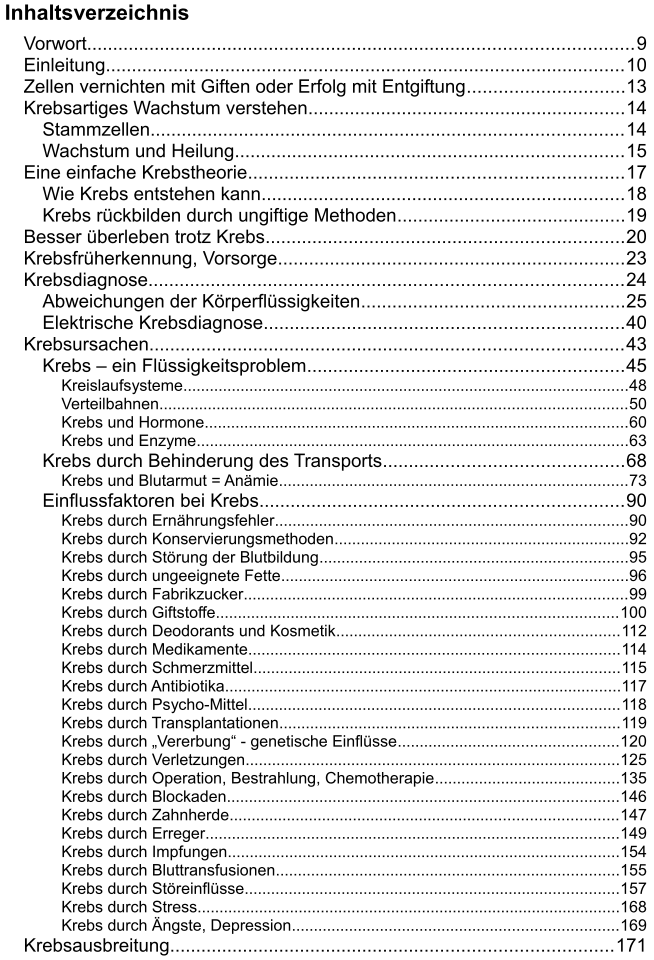 Krebs und Körperflüssigkeiten